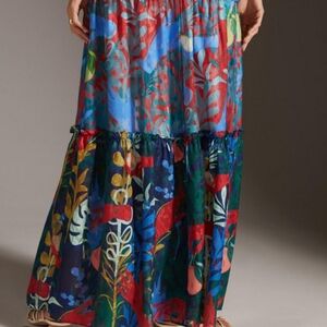 Hutch Colorful Botanical Maxi Skirt
